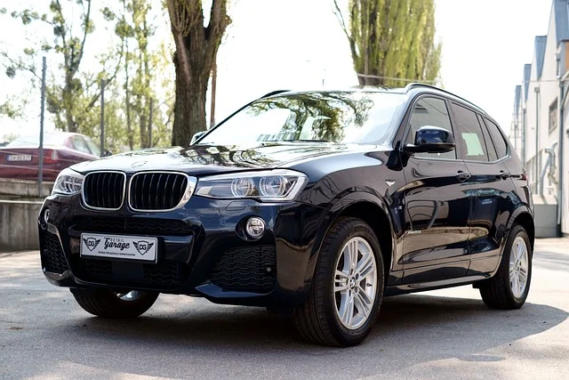 BMW X3 parked on a street