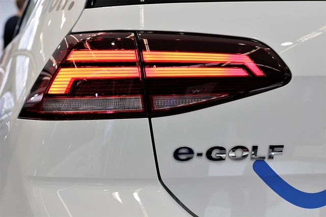 Rear light of a Volkswagen e-Golf