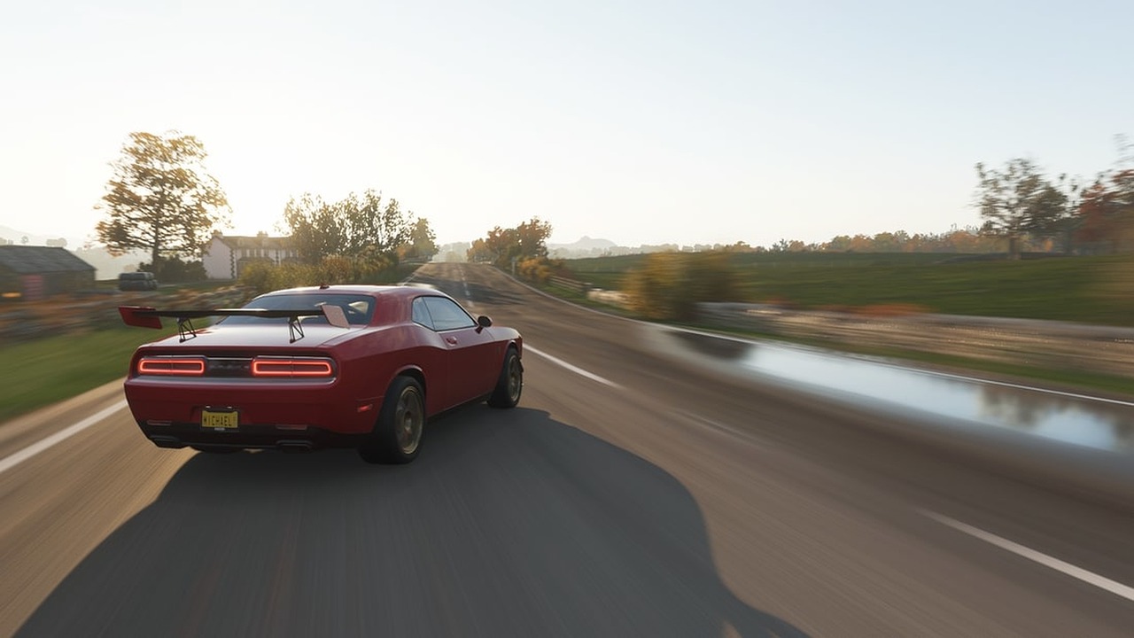 Red Dodge Challenger