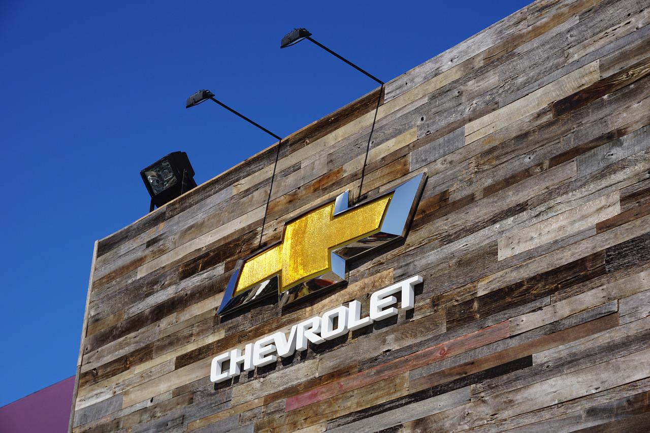 chevrolet logo on a building