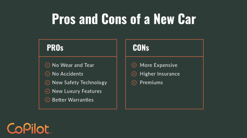 pros and cons of a new car