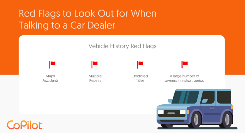 red flags when talking to a car dealer
