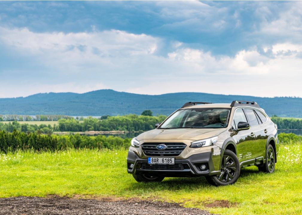 beige subaru outback