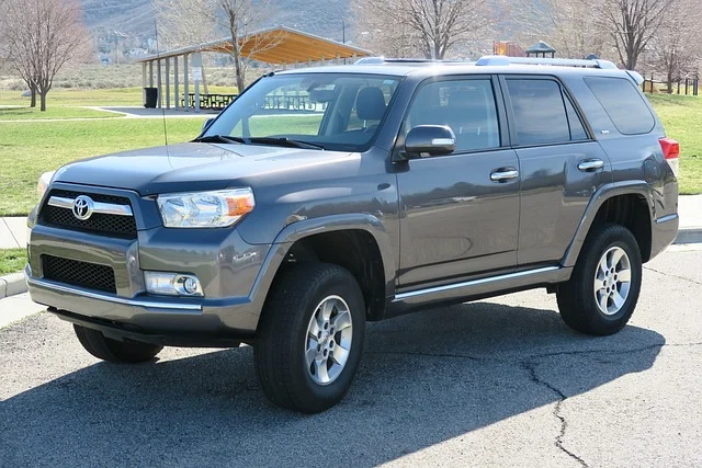 Grey Toyota 4Runner in a park