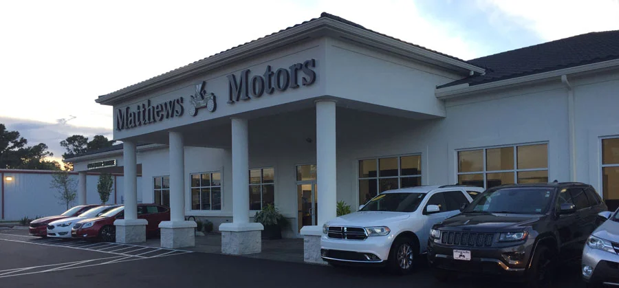 Photo of Matthews Motors used car sales office