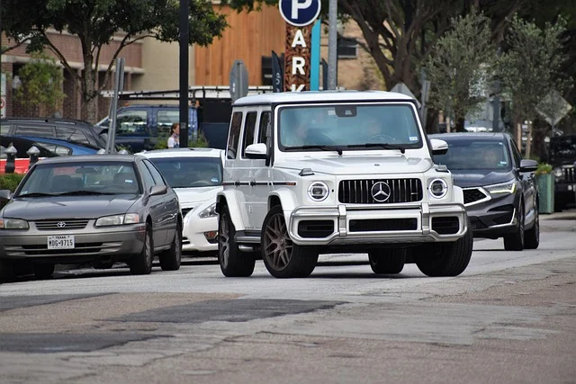 white Mercedes-Benz G-Class