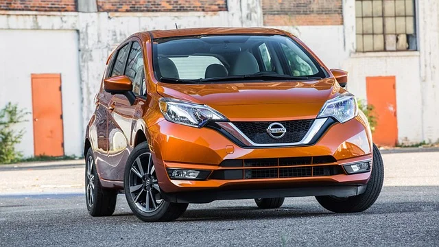 Orange Nissan Versa