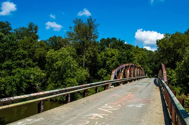 Road over bridge in Arkansas