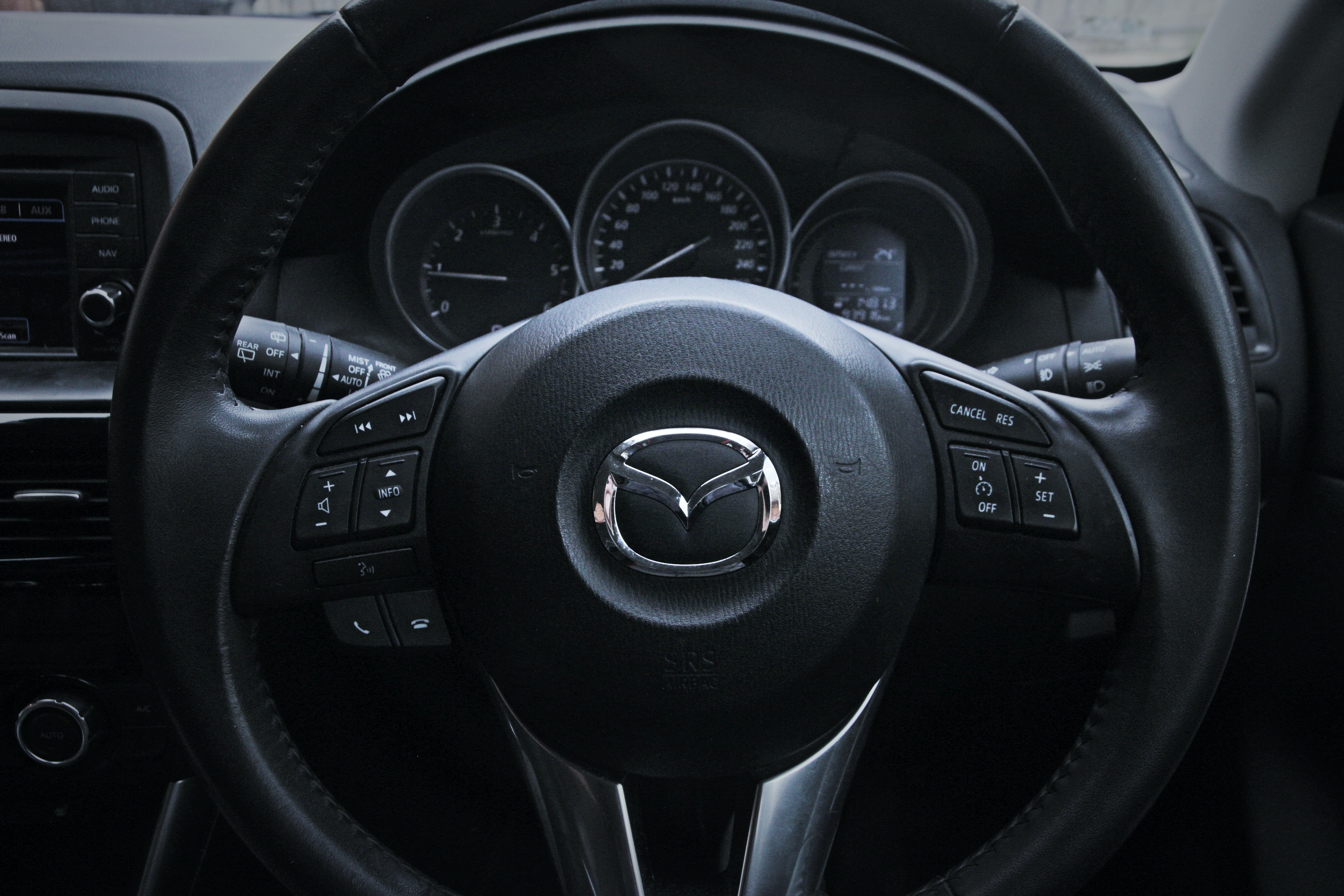 Mazda steering wheel