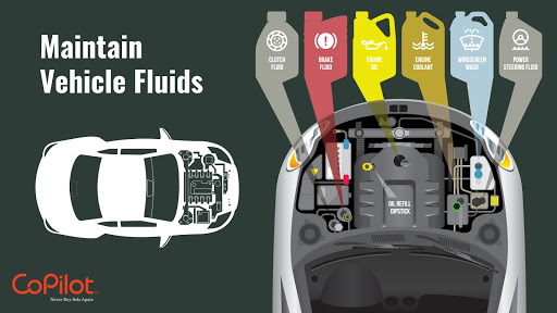 how to maintain vehicle fluids infographic