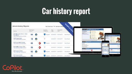 always get a car history report when shopping for used cars